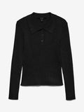 VERO MODA VMSILJERIB LS POLONECK PULLOVER NOOS