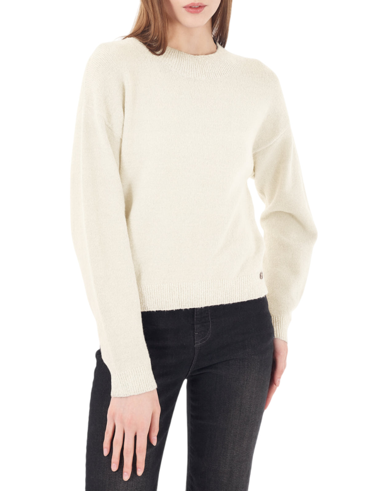 MAGLIA DONNA LUPETTO CROPPED 