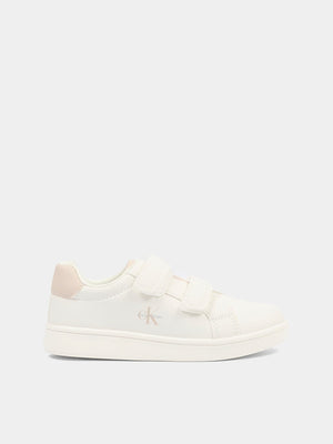 CALVIN KLEIN SNEAKER BASSA VELCRO BIANCO/VERDE