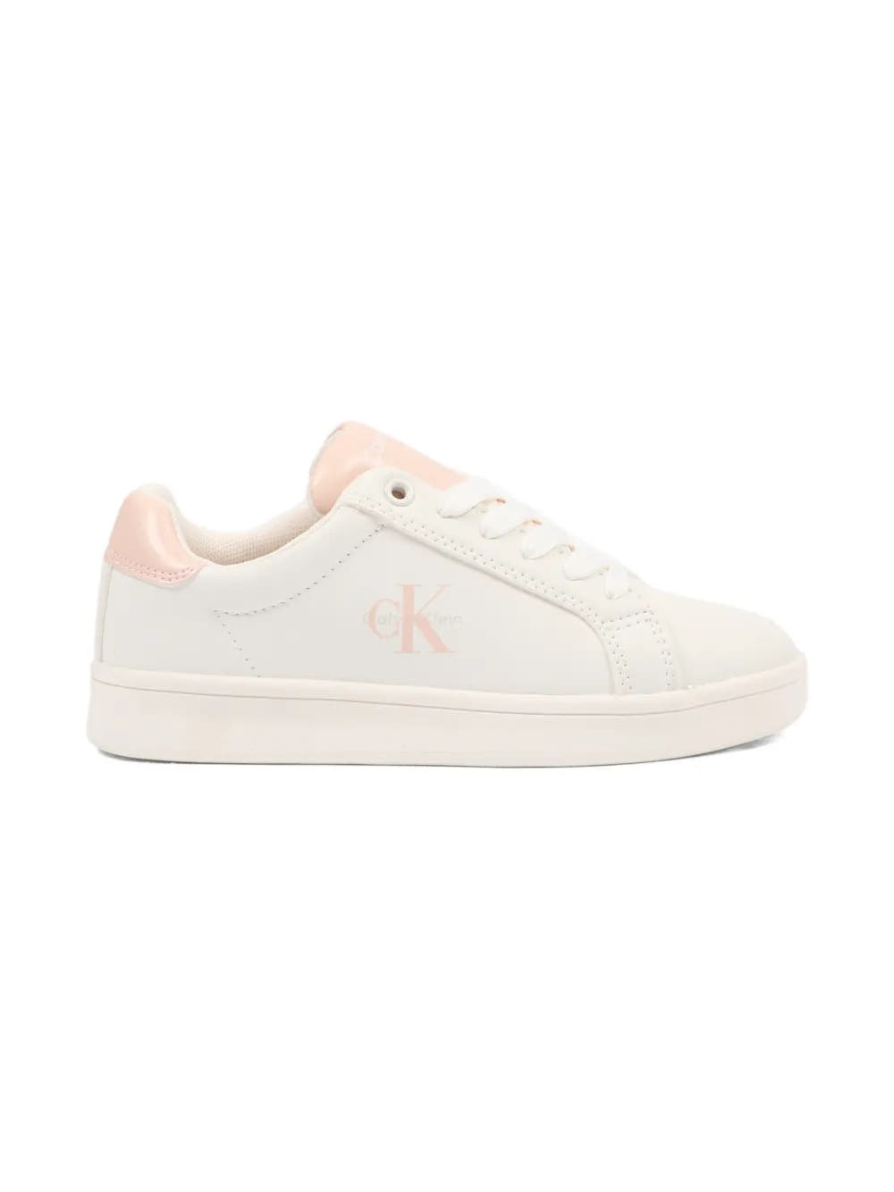 SNEAKER BASSA ALLACCIATA OFF WHITE/NUDE 