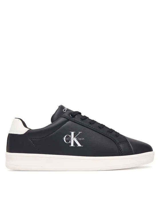 SNEAKER BASSA ALLACCIATA NERO/BIANCO 