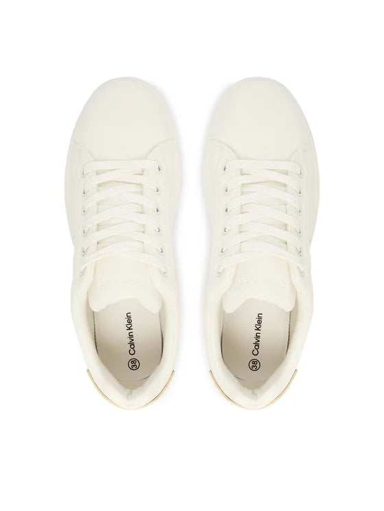 SNEAKER BASSA ALLACCIATA BIANCO/NERO 