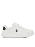 CALVIN KLEIN SNEAKER BASSA ALLACCIATA BIANCO/NERO