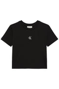 CALVIN KLEIN JEANS A - SS LOGO CROPPED