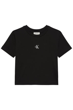 CALVIN KLEIN JEANS A - SS LOGO CROPPED