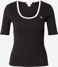 CALVIN KLEIN JEANS SS 2X2 BABY RIB SCOO