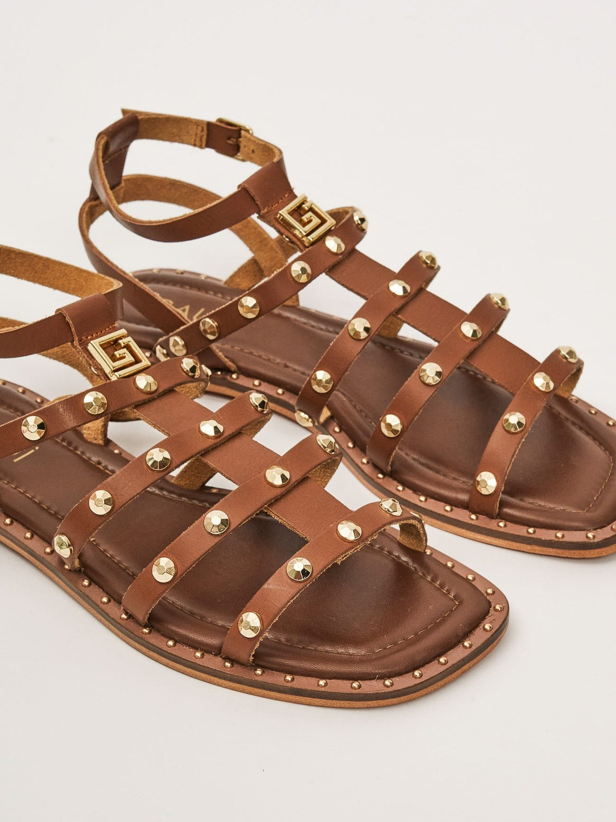 SANDALO FLAT GESSIE LEATHER 