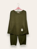 LOVEme Completo felpa girocollo e pantalone a carota in scuba