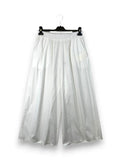 LOVEme Pantalone gaucho in cotone con elastico in vita