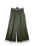 LOVEme Pantalone gaucho in cotone con elastico in vita