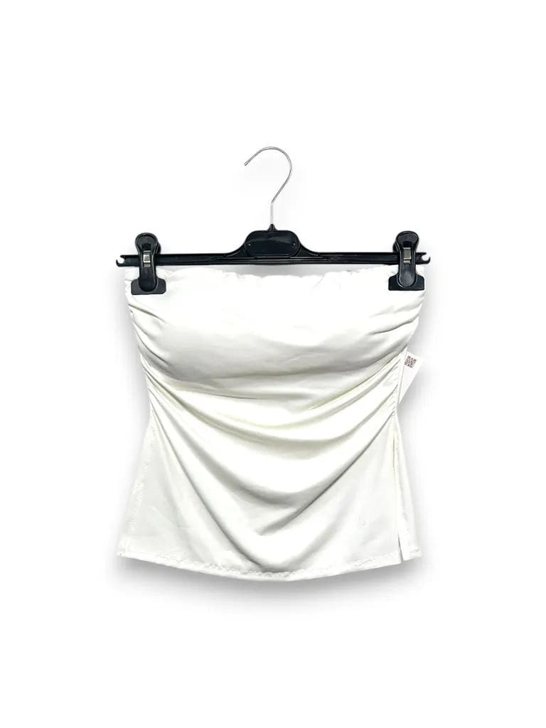 Top a fascia con coppa e drappeggio al lato 