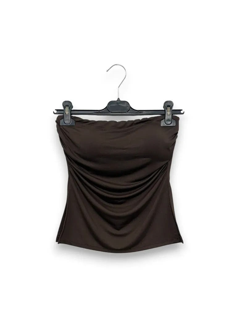 Top a fascia con coppa e drappeggio al lato 