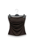 LOVEme Top a fascia con coppa e drappeggio al lato