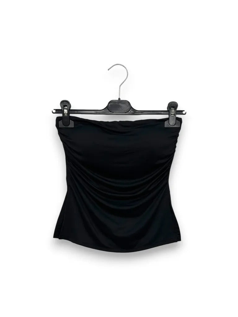 Top a fascia con coppa e drappeggio al lato 
