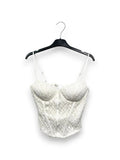 LOVEme Corsetto in pizzo con coulisse sulla schiena