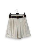 LOVEme Bermuda in viscosa goffrata con elastico retro vita