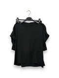 LOVEme Completo blusa con alamari e shorts on viscosa goffrata