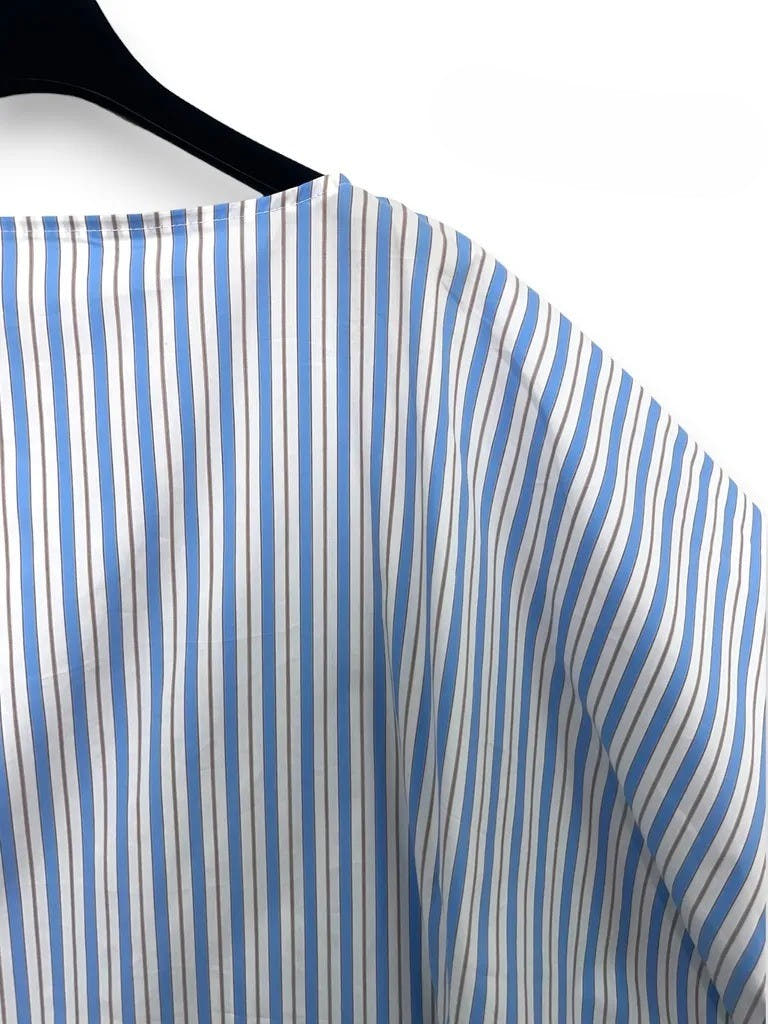 Blusa maniche a pipistrello a righe 