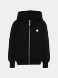 MARCELO BURLON COUNTY OF MILAN FLEECE ZIP HOODIE BOY