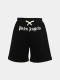PALM ANGELS LOGO BRUSHED SWEATSHORT BOY