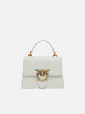 PINKO LOVE ONE TOP HANDLE MINI LIGHT  VITELLO SETA