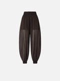 PINKO BORE PANTALONE VOILE VISCOSA C