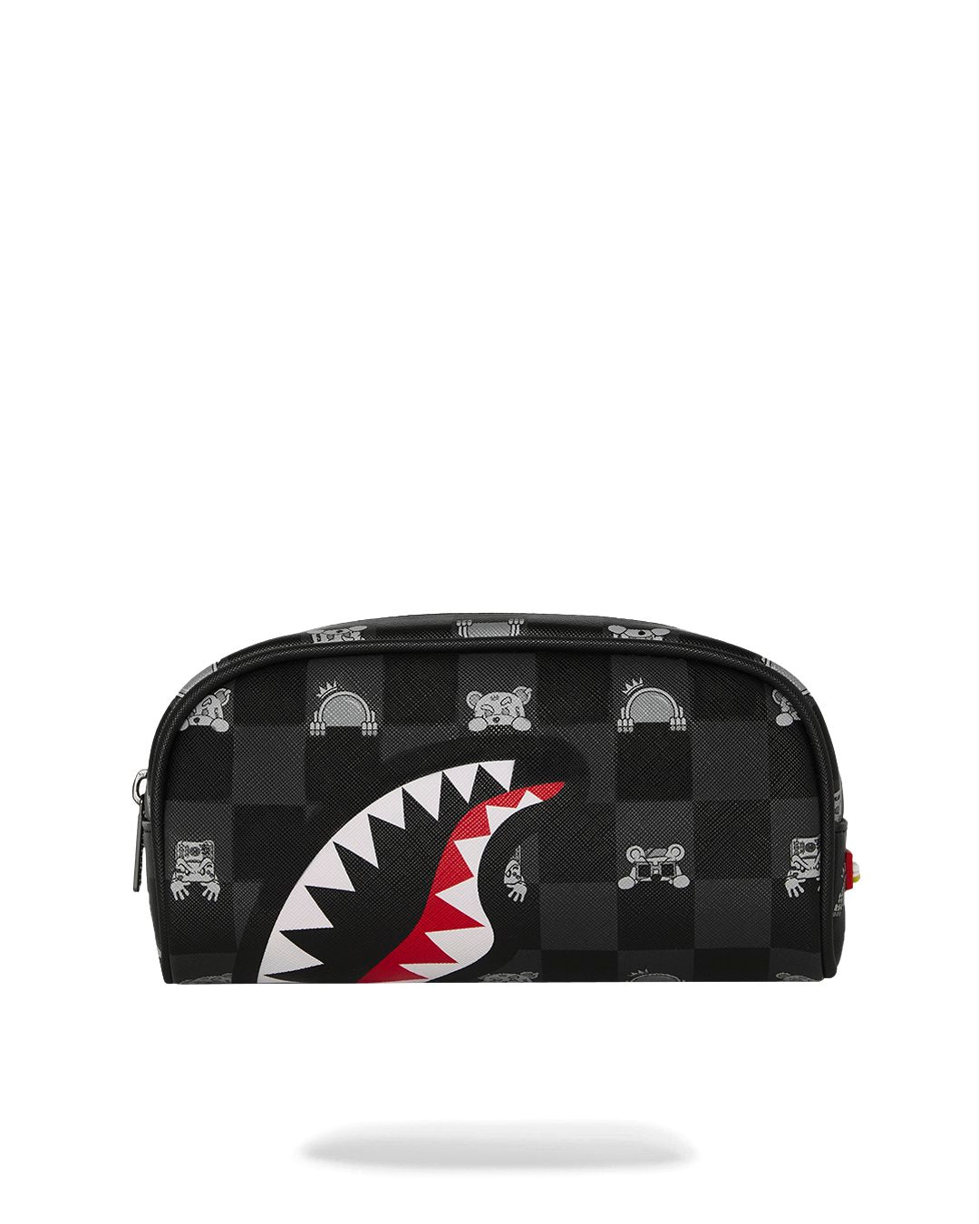 GRAY PEEKING CHARACTER<BR/>CHECK POUCH 
