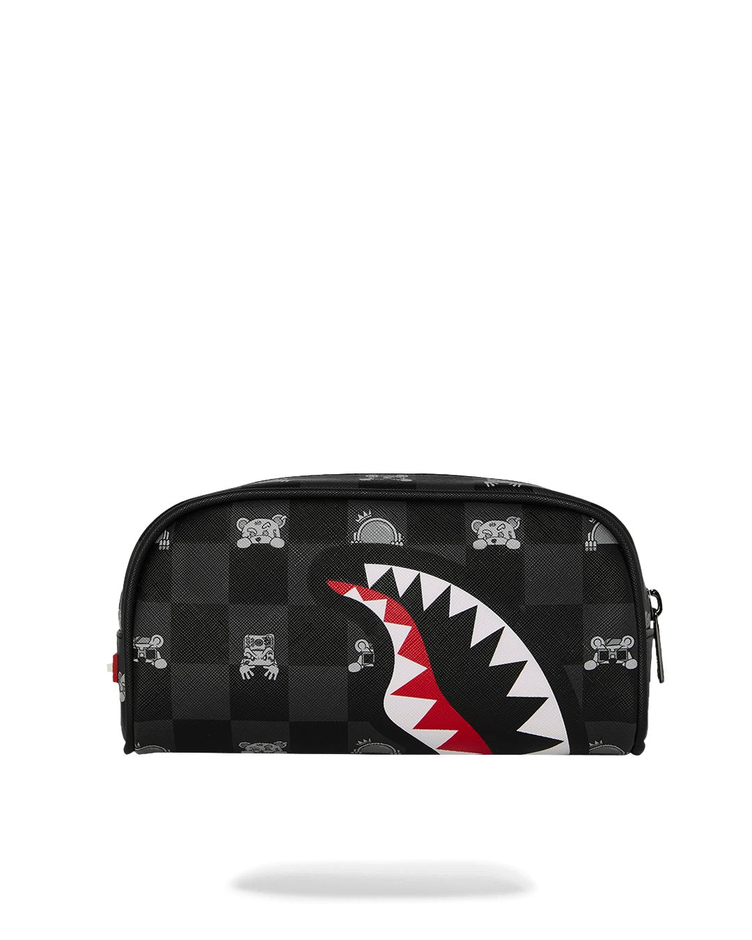 GRAY PEEKING CHARACTER<BR/>CHECK POUCH 