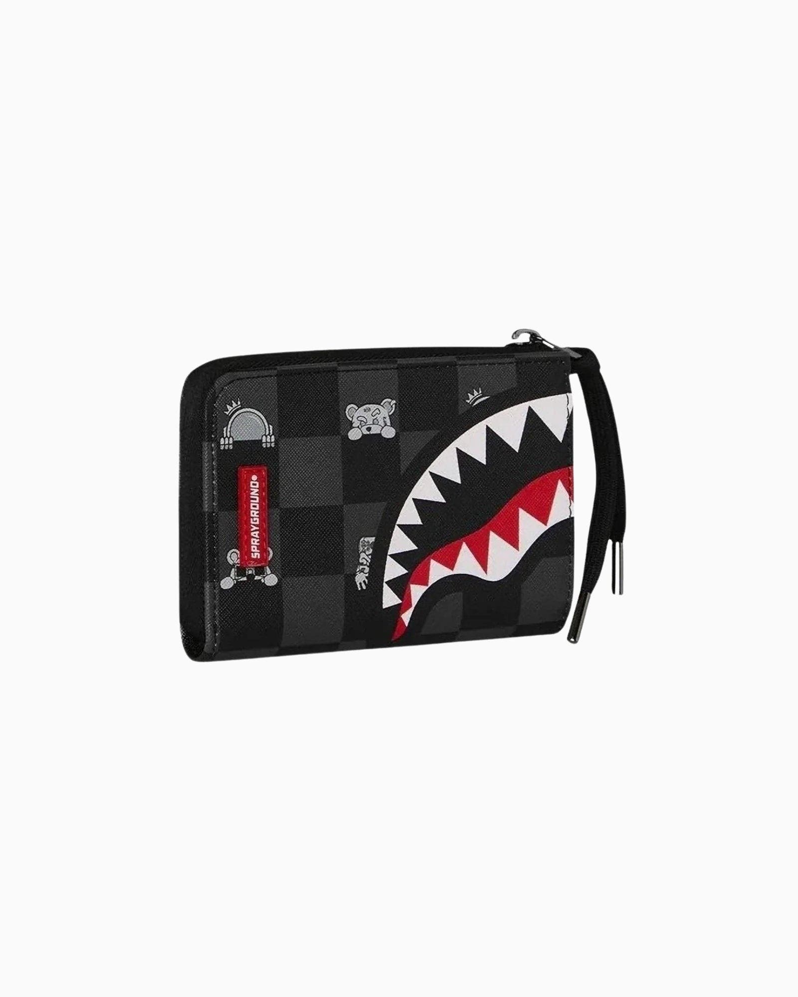 GRAY PEEKING CHARACTER CHECK wallet 