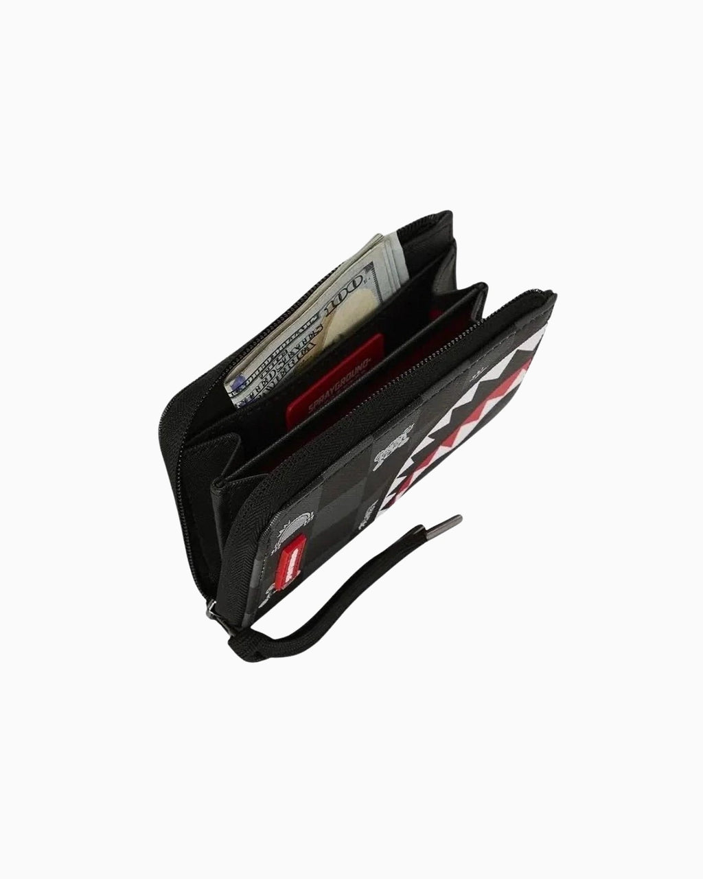 GRAY PEEKING CHARACTER CHECK wallet 