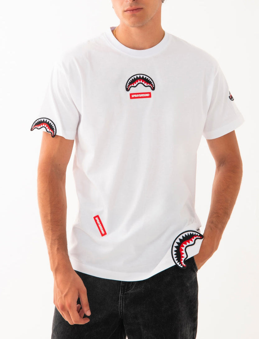 SHARKPATCHES NEW REGULAR TSHIRT WHT 