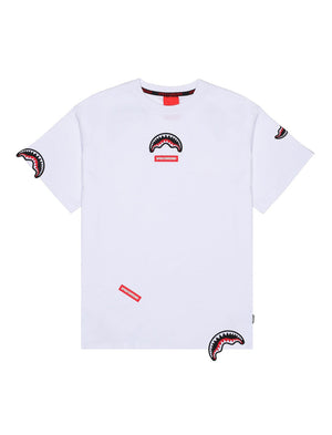SPRAYGROUND SHARKPATCHES NEW REGULAR TSHIRT WHT