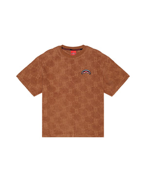 SPRAYGROUND ALL THE MONEY NEW REG T-SHIRTBROWN