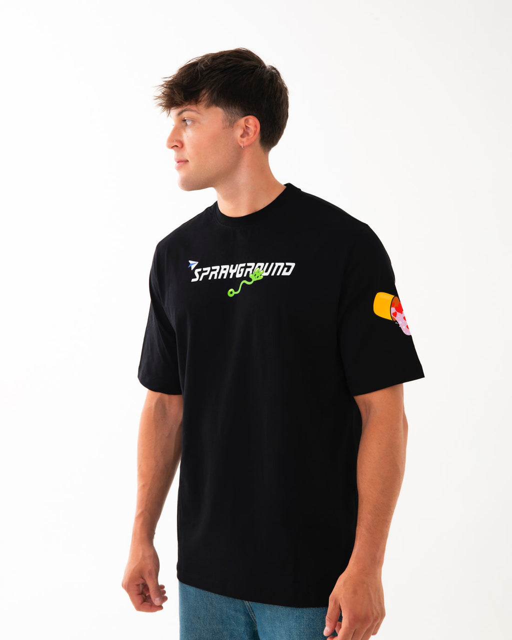 WTF SKULL VOER T-SHIRT BLK 