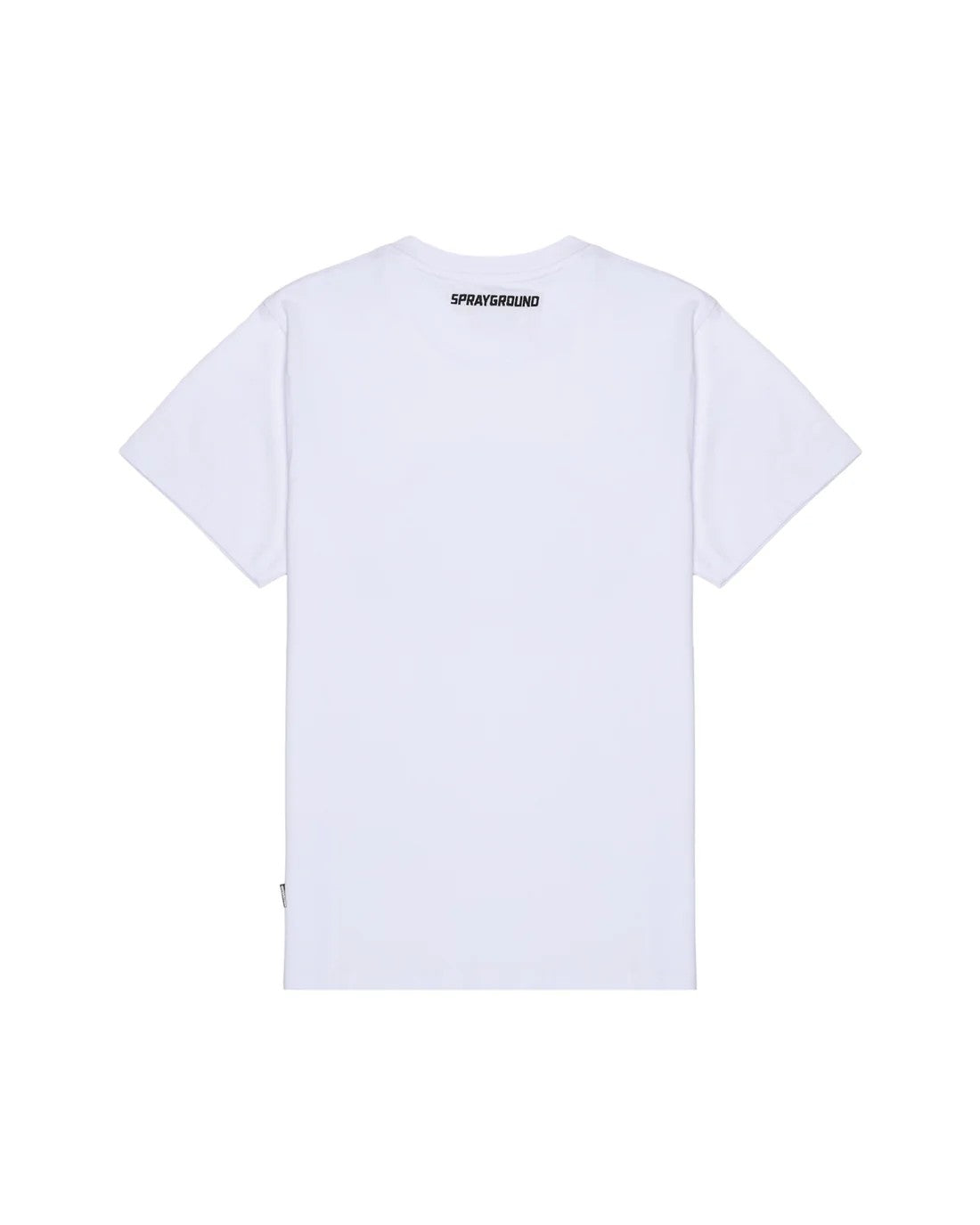 SCRIBBLE EMBROIDERY SHARK REG<BR/>T-SHIRT WHT 