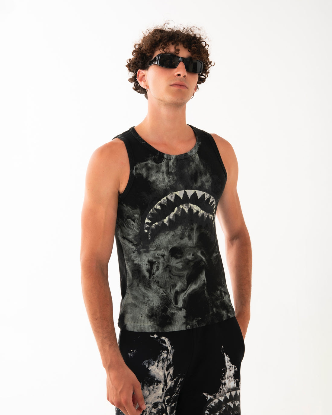 INK INFUSION TANKTOP BLK 