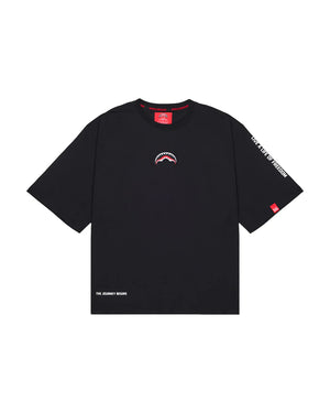 SPRAYGROUND BE A SHARK BOXY T-SHIRT BLK