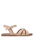 TOMMY HILFIGER SANDALO BIANCO/PLATINO