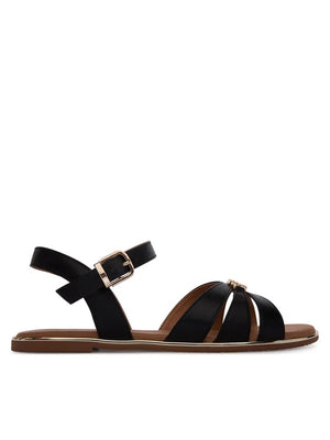 TOMMY HILFIGER SANDALO BIANCO/PLATINO