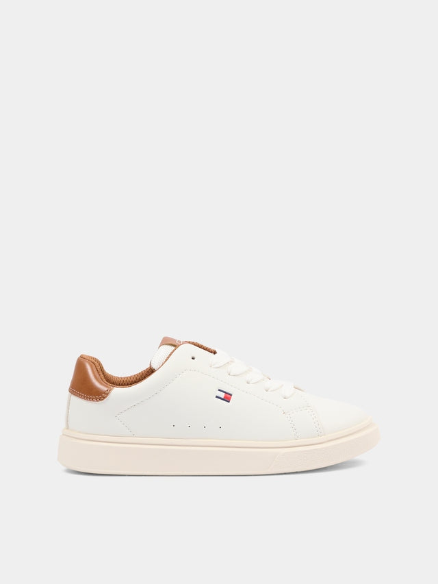 SNEAKER BASSA ALLACCIATA BIANCO/BLU 