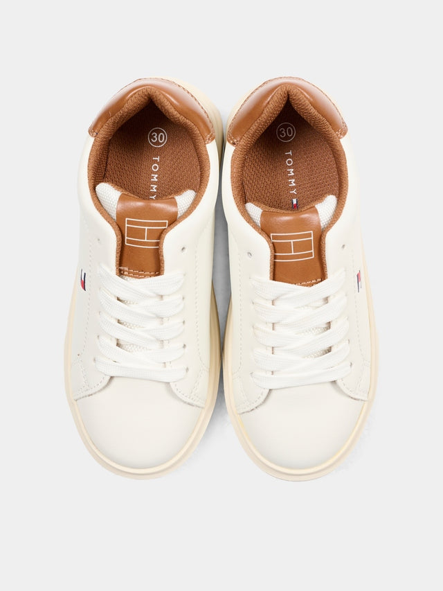 SNEAKER BASSA ALLACCIATA BIANCO/BLU 