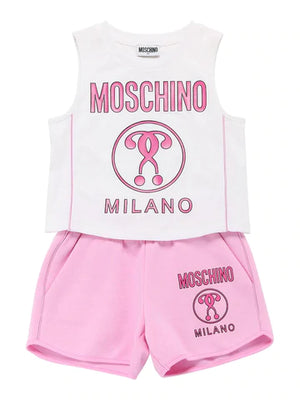 MOSCHINO KID CANOTTA+SHORT