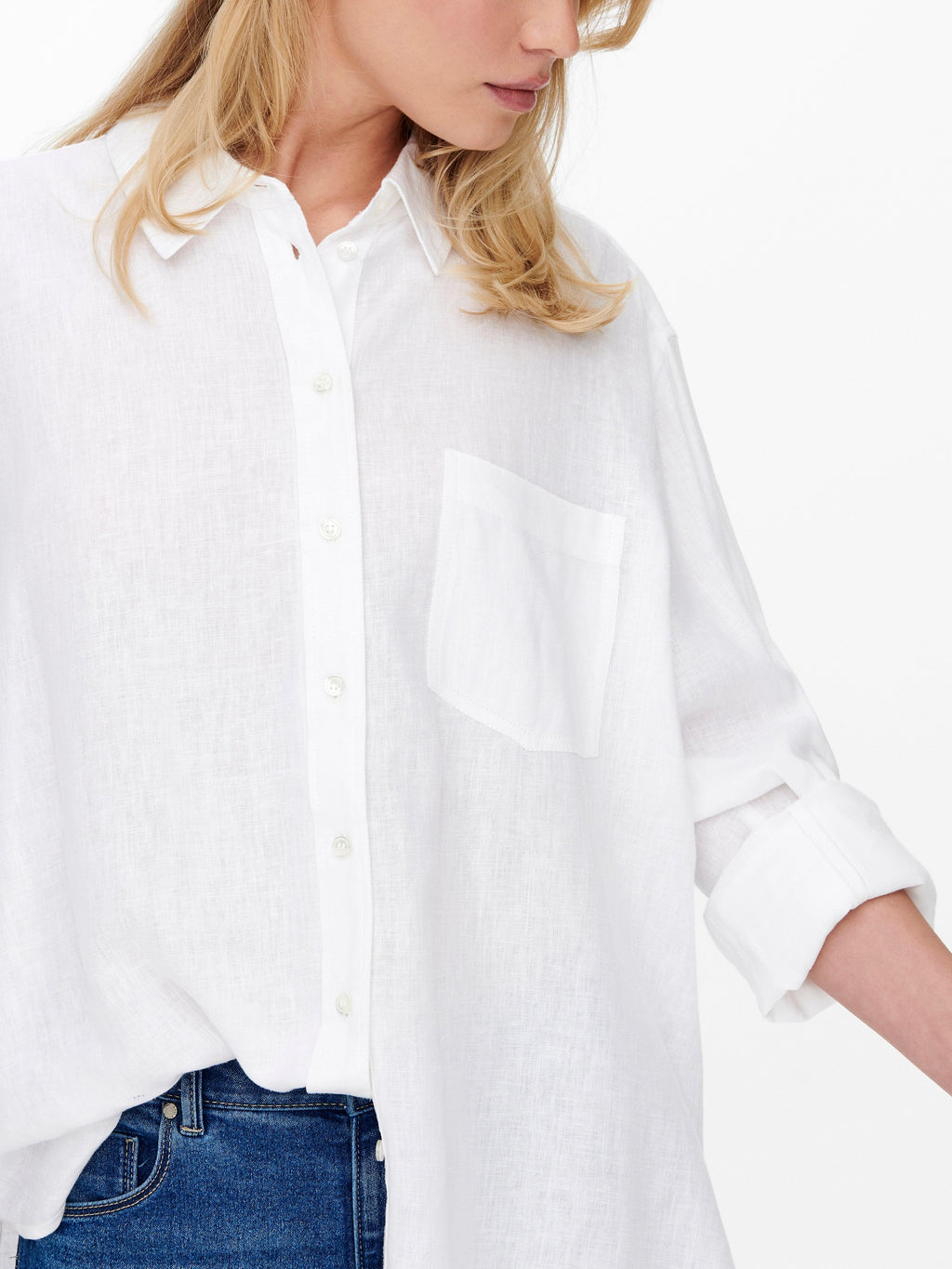 ONLTOKYO L/S LINEN BLEND SHIRT PNT NOOS 