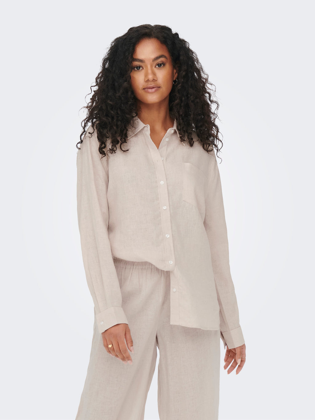 ONLTOKYO L/S LINEN BLEND SHIRT PNT NOOS 