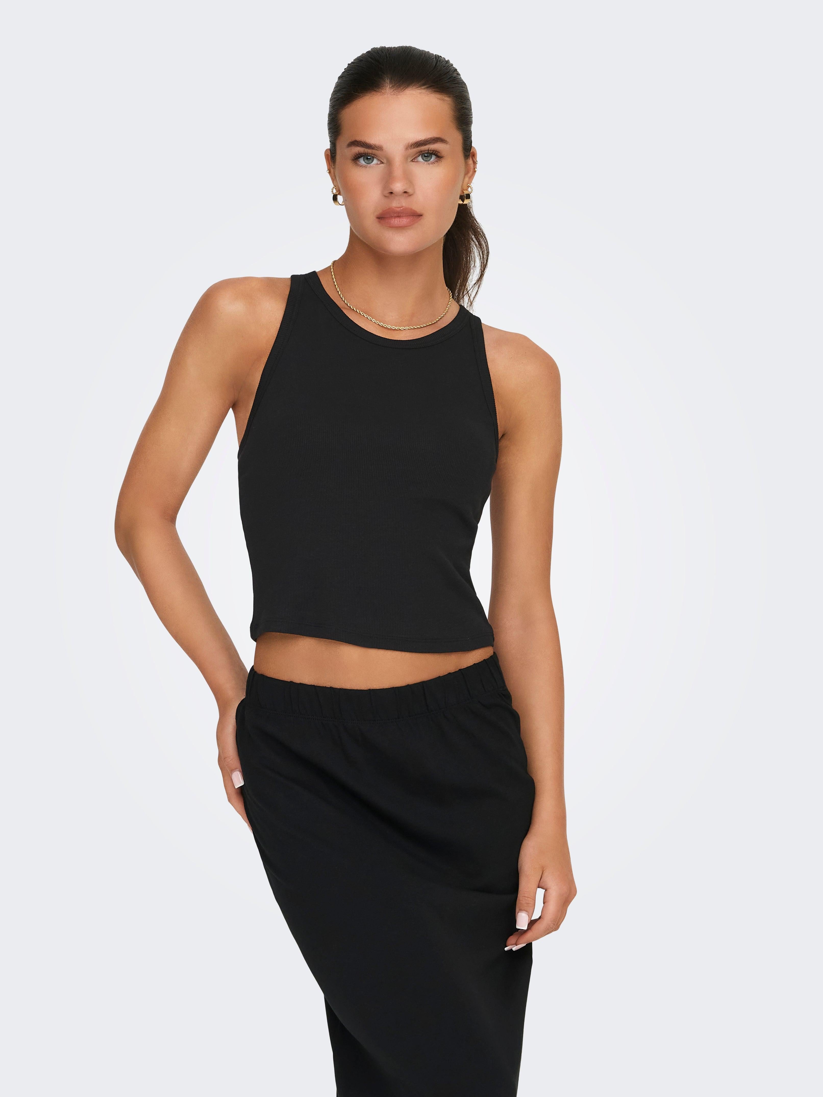 ONLVELMA RIB PADDED CROP TOP ACC 