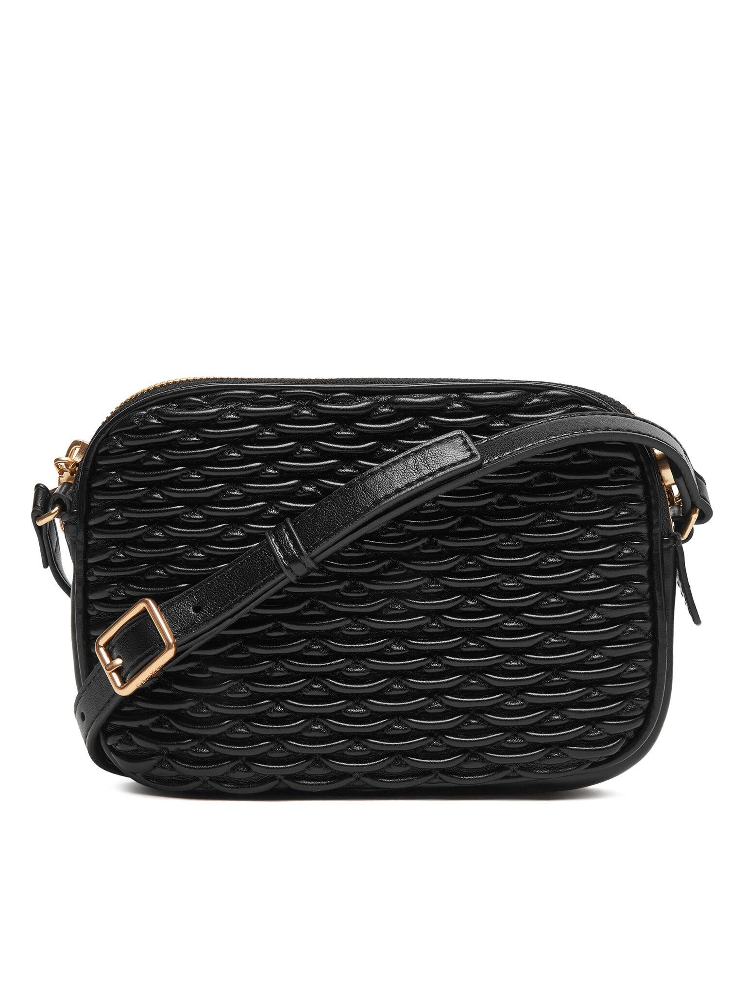 PLEATED DOUBLE ZIP CAMER?A BAG LV04F3279G/UB1 CALVIN KLEIN