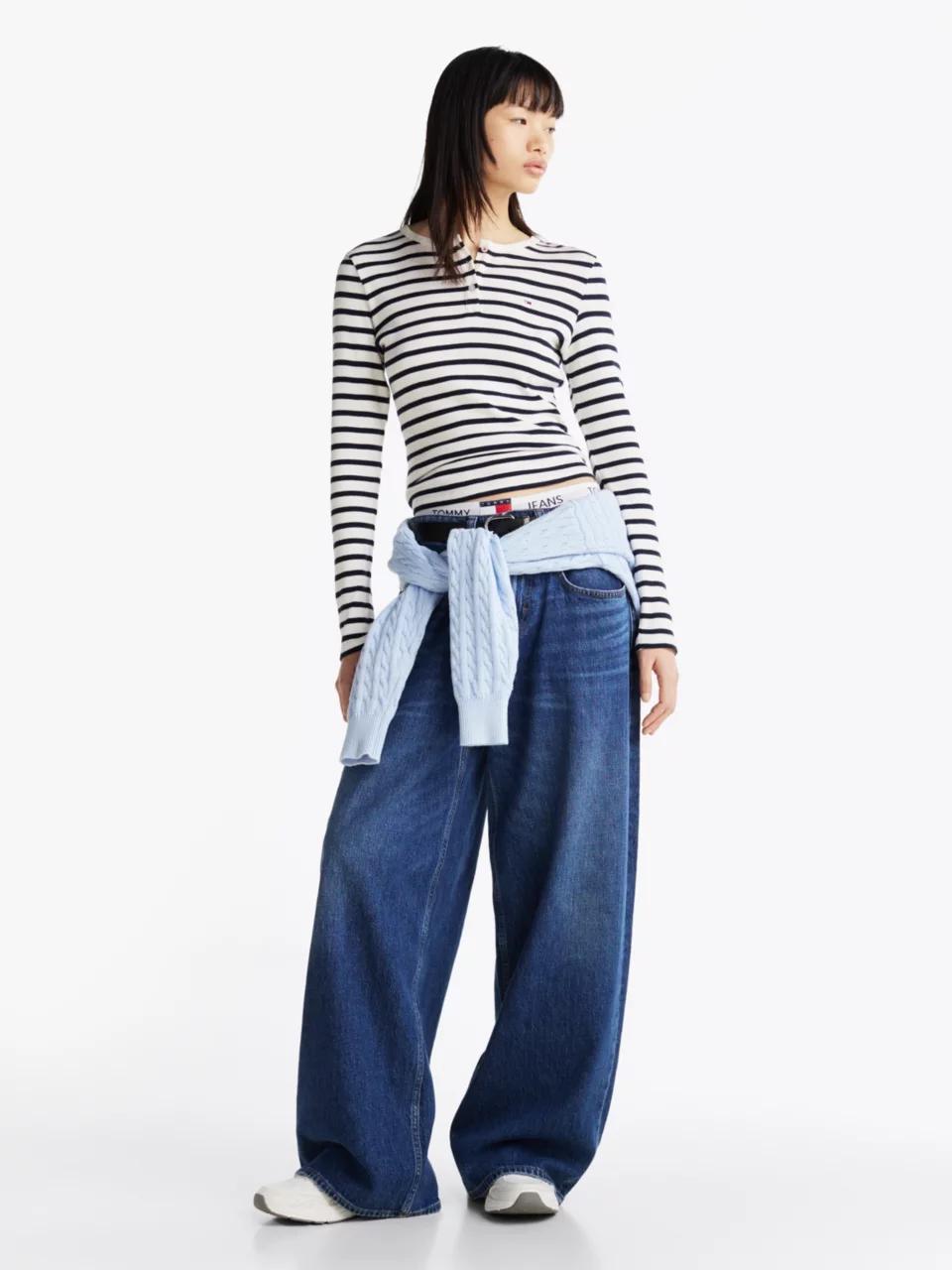 TJW SLM BUTTON RIB C DW0DW19501/0A7 TOMMY JEANS
