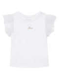 GUESS SS T-SHIRT W/MESH FR