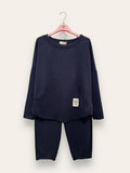 LOVEme Completo felpa girocollo e pantalone a carota in scuba
