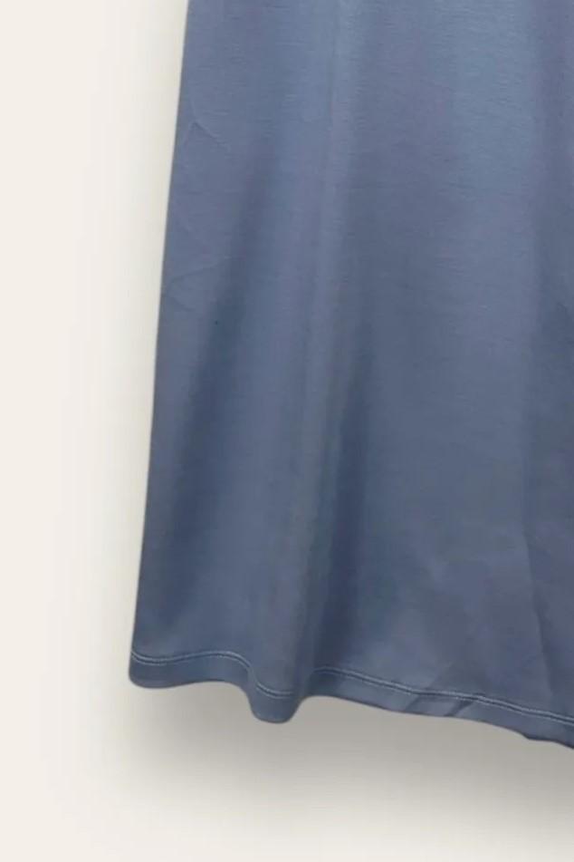 Pantalone a palazzo in scuba con coulisse CL-10671-CL-2953/Azzurro LOVEme